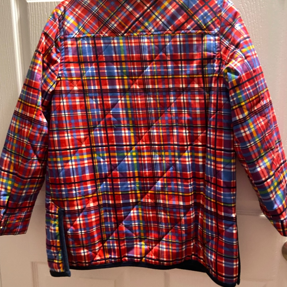 Plaid Rafaella reversible quilted jacket.